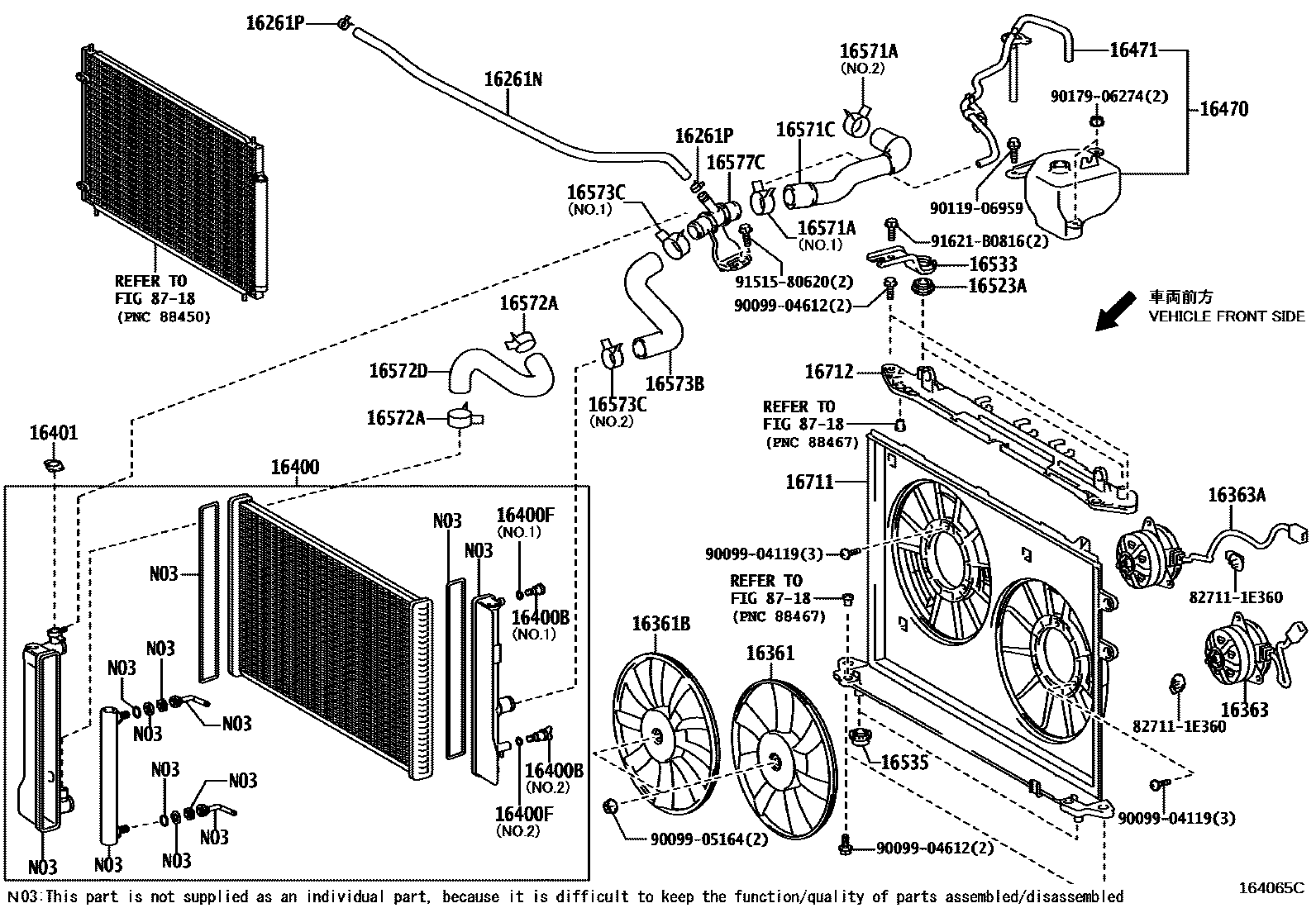 1603 — RADIATOR & WATER OUTLET
