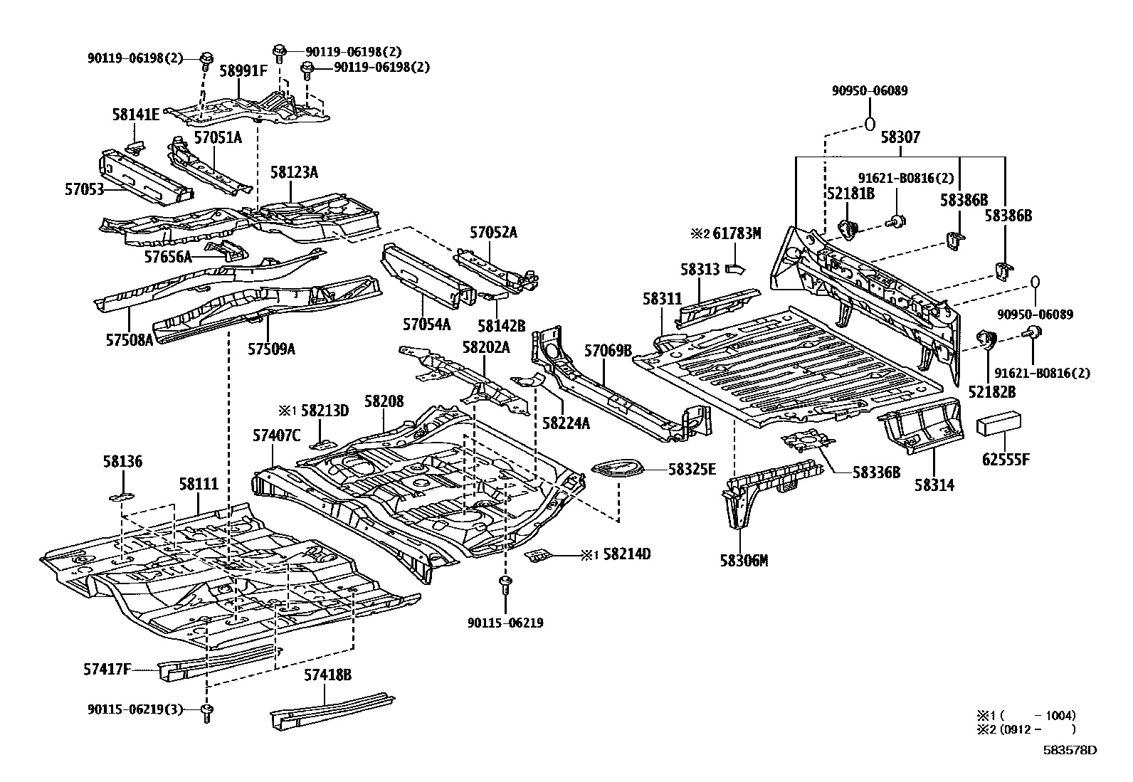 5801 — FLOOR PAN & LOWER BACK PANEL