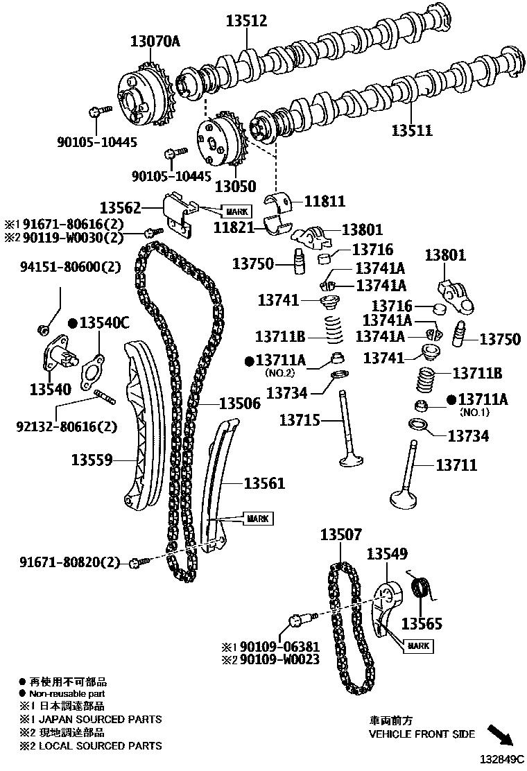 1302 — CAMSHAFT & VALVE