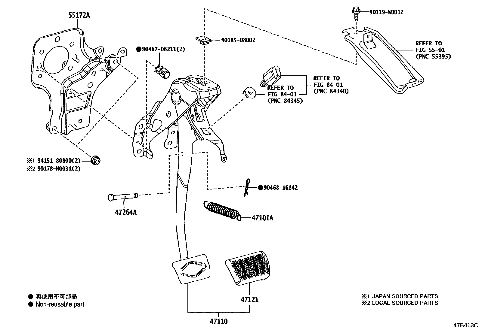 4701 — BRAKE PEDAL & BRACKET
