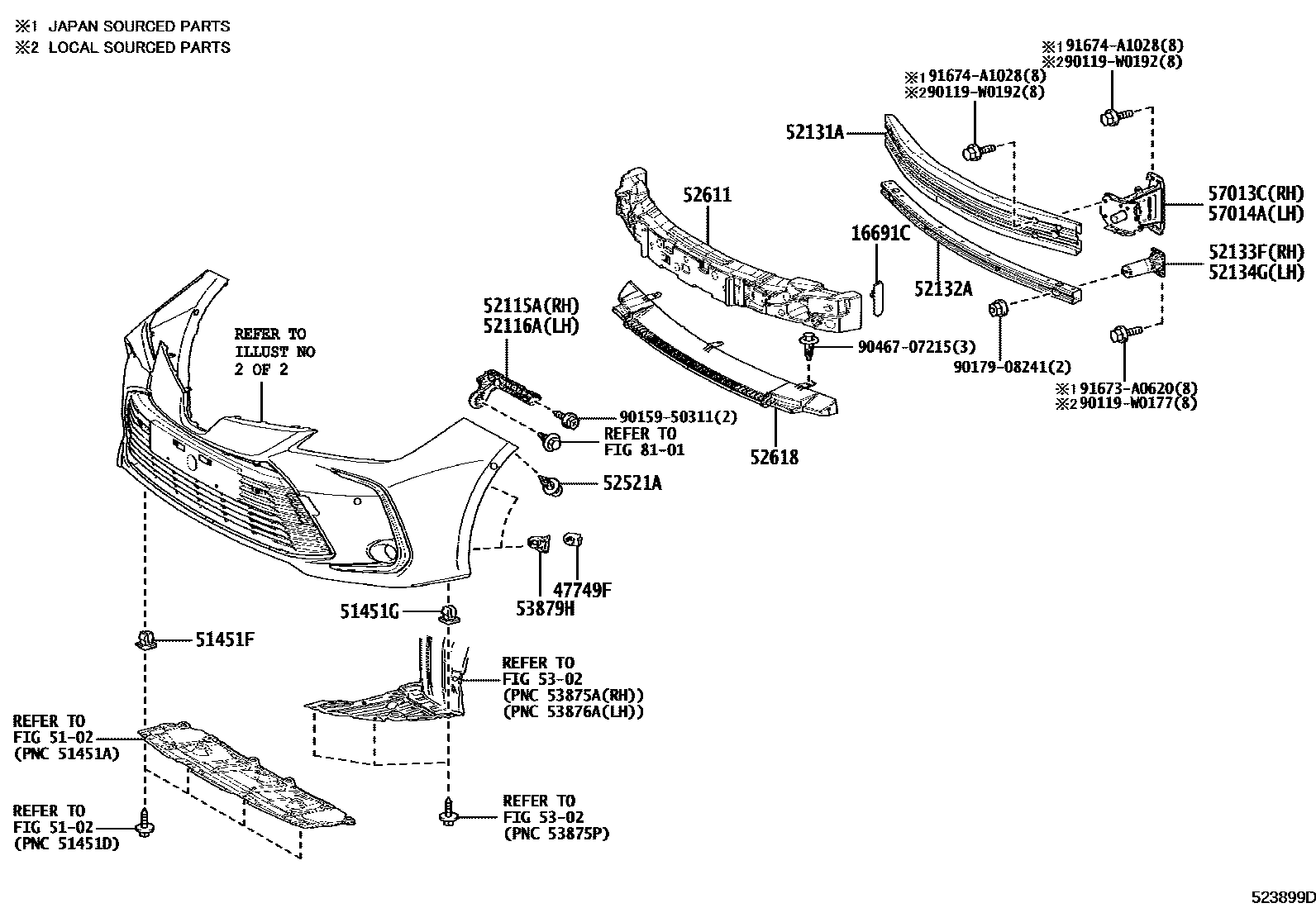 5201 — FRONT BUMPER & BUMPER STAY