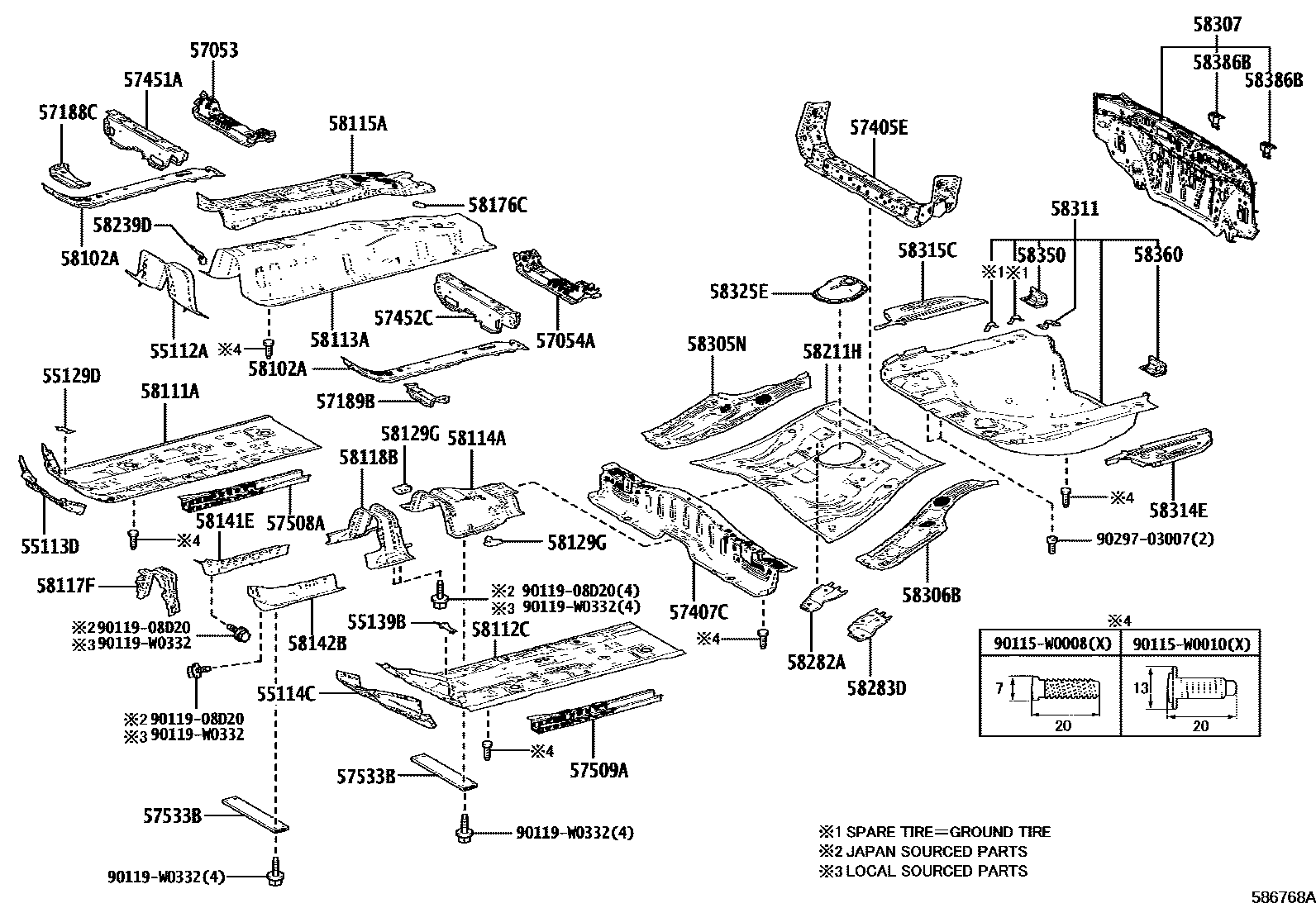 5801 — FLOOR PAN & LOWER BACK PANEL
