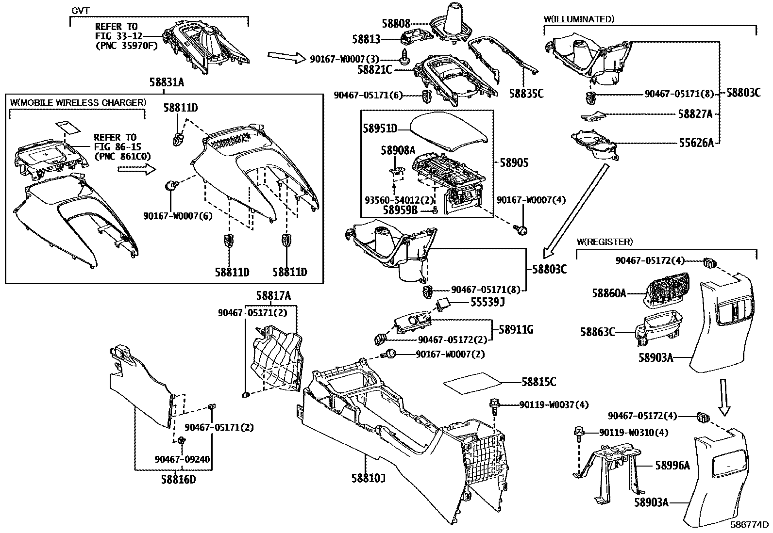 5806 — CONSOLE BOX & BRACKET