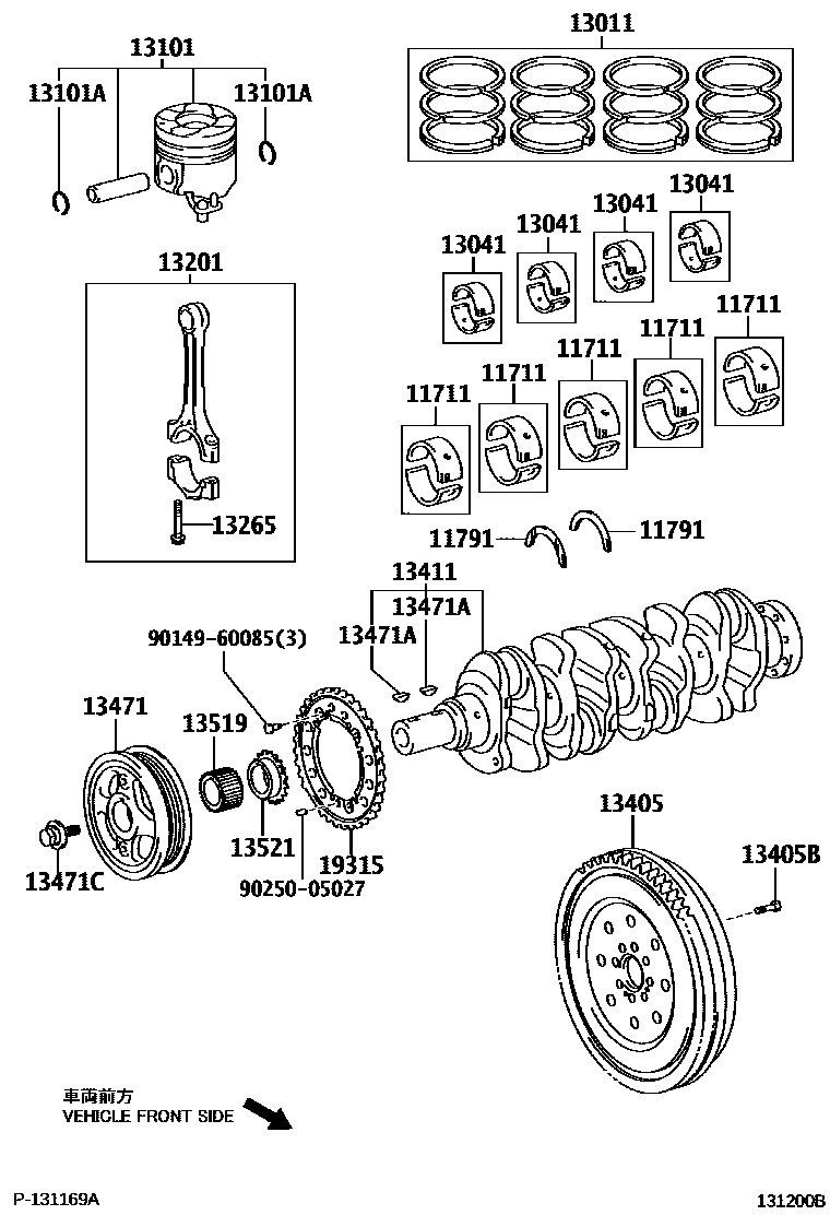 1301 — CRANKSHAFT & PISTON