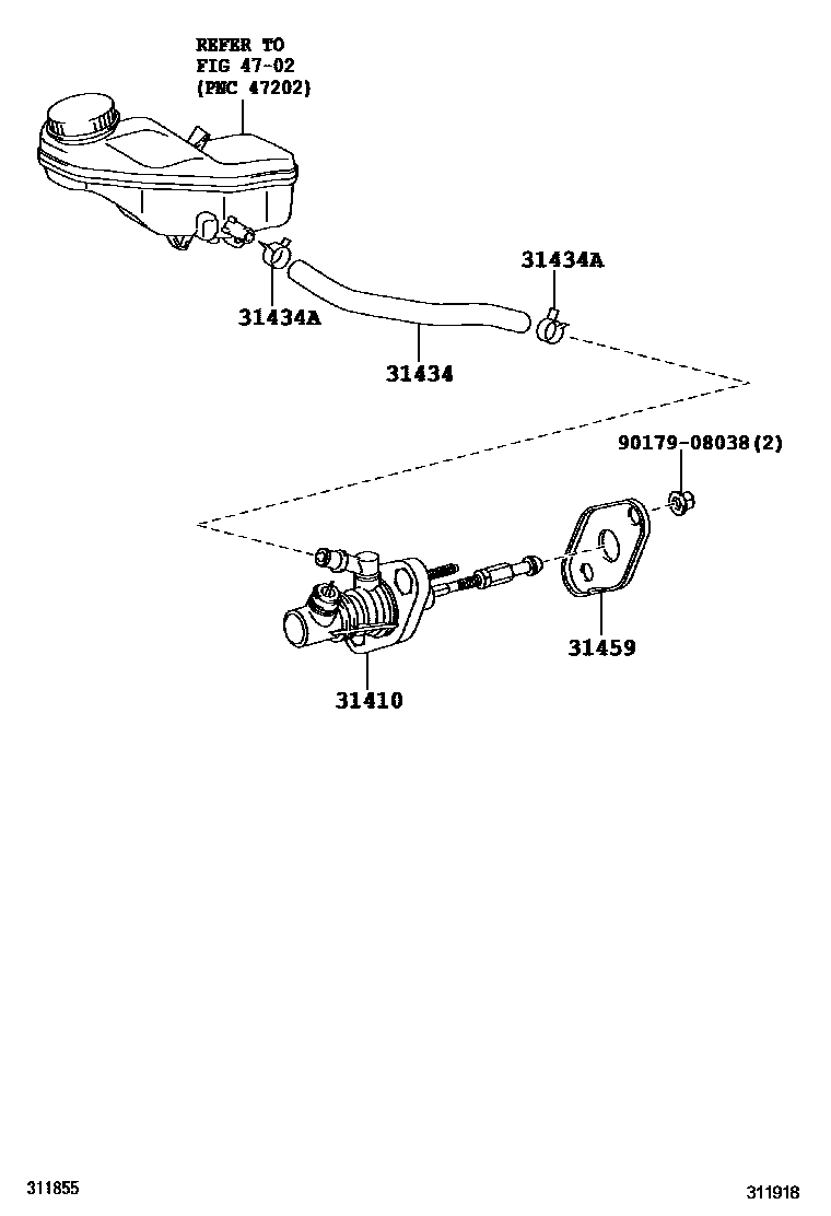 3103 — CLUTCH MASTER CYLINDER
