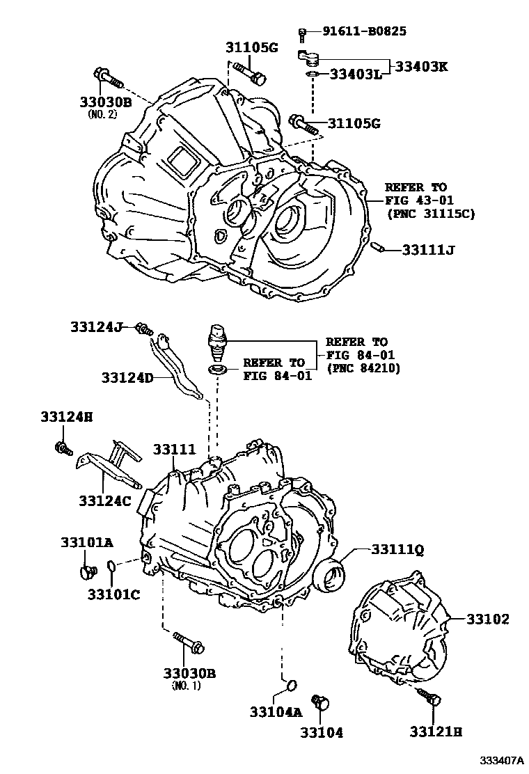 3302 — CLUTCH HOUSING & TRANSMISSION CASE (MTM)