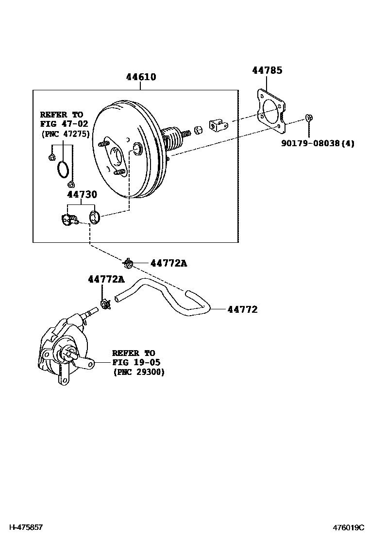 4703 — BRAKE BOOSTER & VACUUM TUBE