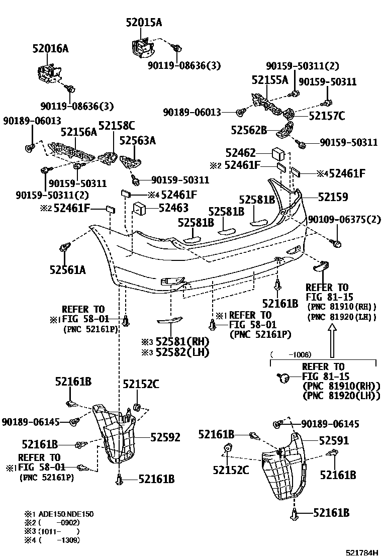 5202 — REAR BUMPER & BUMPER STAY