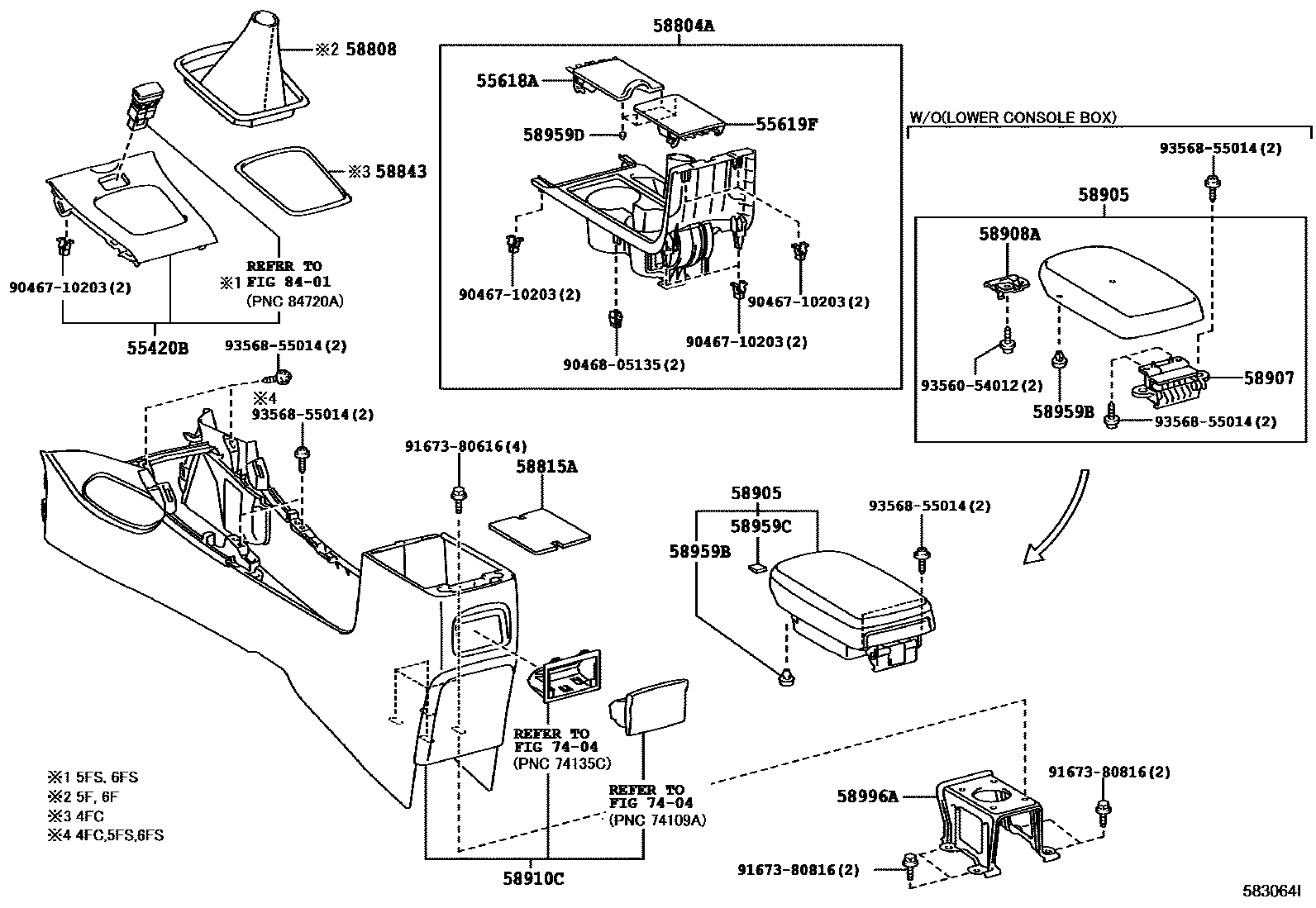 5806 — CONSOLE BOX & BRACKET