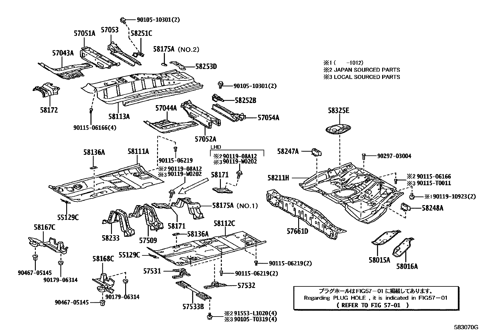 5801 — FLOOR PAN & LOWER BACK PANEL