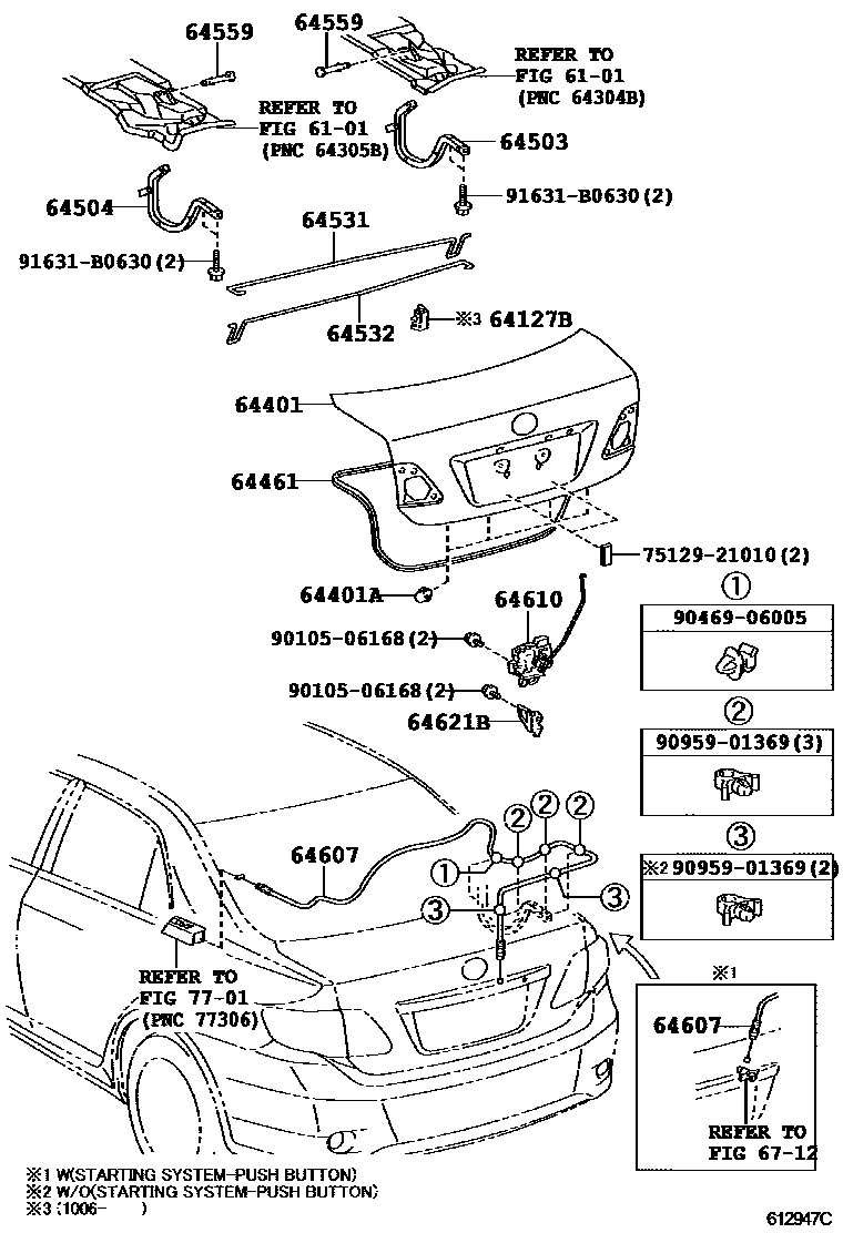 6105 — LUGGAGE COMPARTMENT DOOR & LOCK