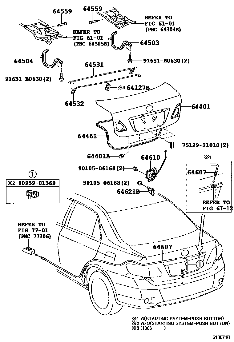 6105 — LUGGAGE COMPARTMENT DOOR & LOCK
