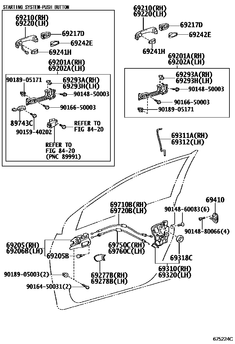 6703 — FRONT DOOR LOCK & HANDLE