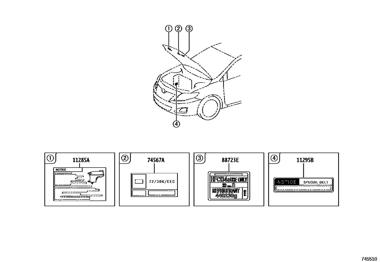 7403 — CAUTION PLATE (EXTERIOR & INTERIOR)