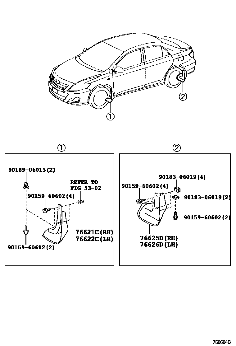 7601 — MUDGUARD & SPOILER