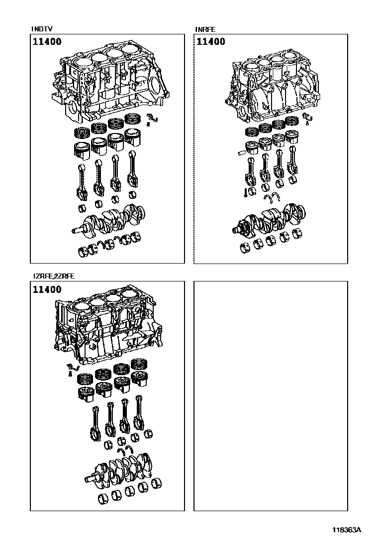 1102 — SHORT BLOCK ASSEMBLY