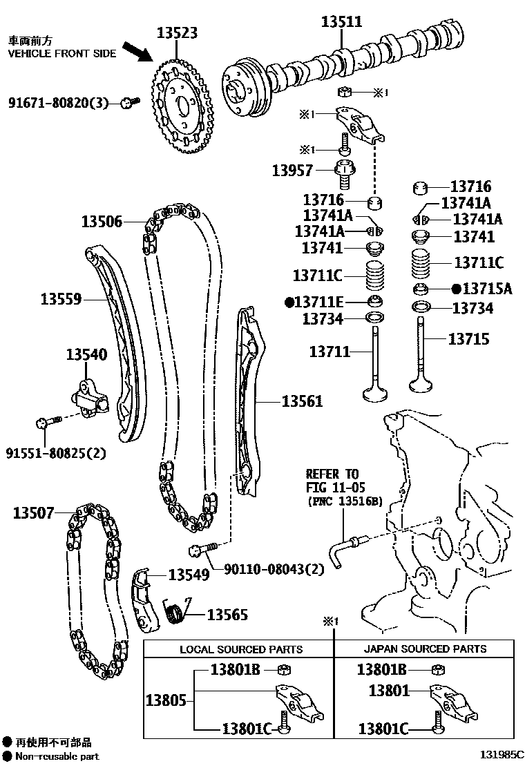 1302 — CAMSHAFT & VALVE