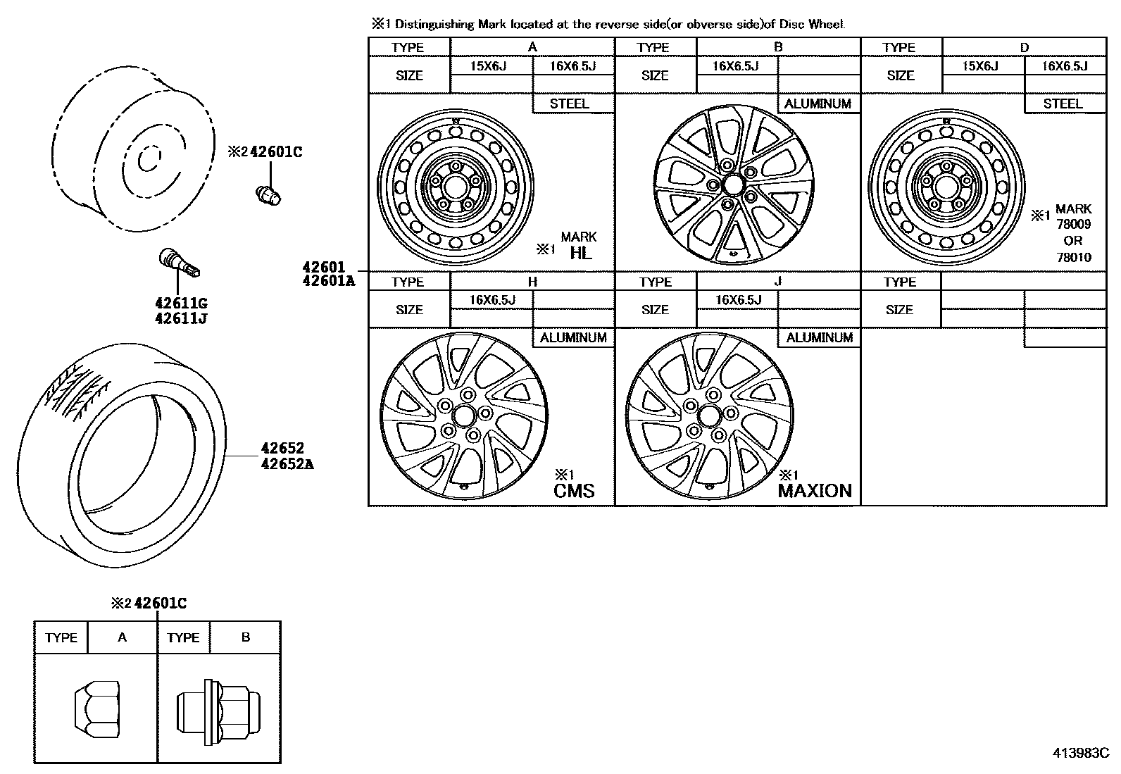 4103 — DISC WHEEL & WHEEL CAP
