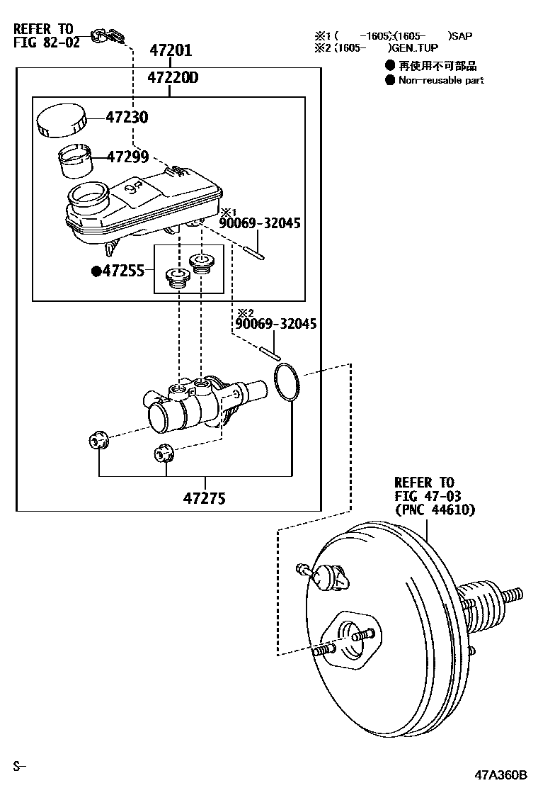 4702 — BRAKE MASTER CYLINDER