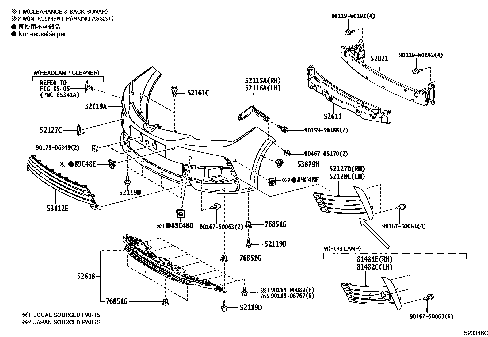 5201 — FRONT BUMPER & BUMPER STAY