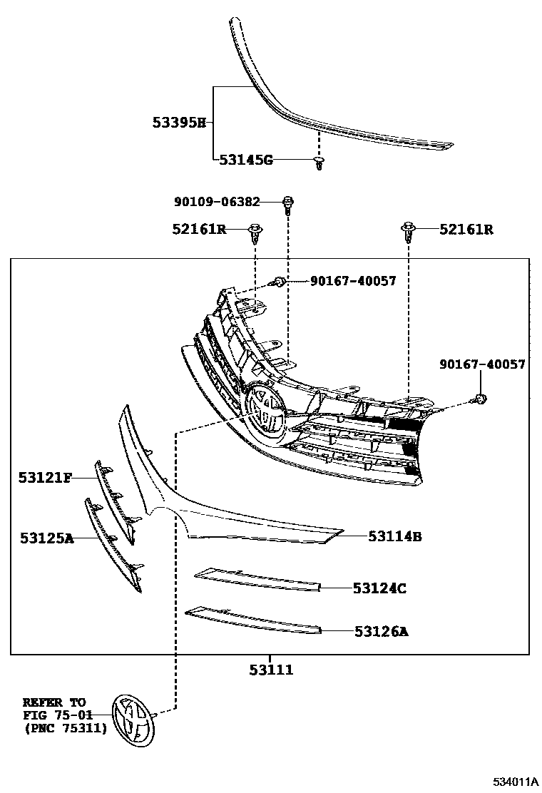 5301 — RADIATOR GRILLE