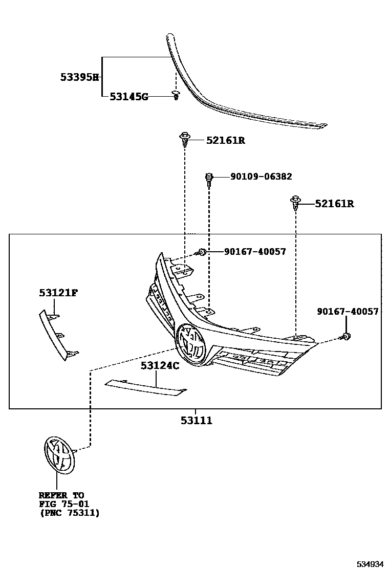 5301 — RADIATOR GRILLE