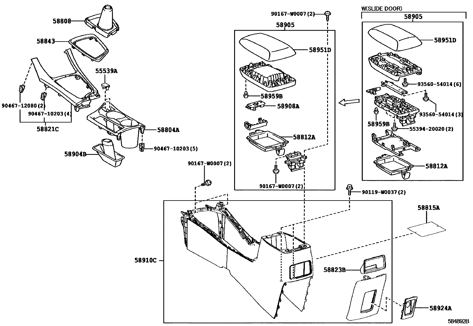 5806 — CONSOLE BOX & BRACKET