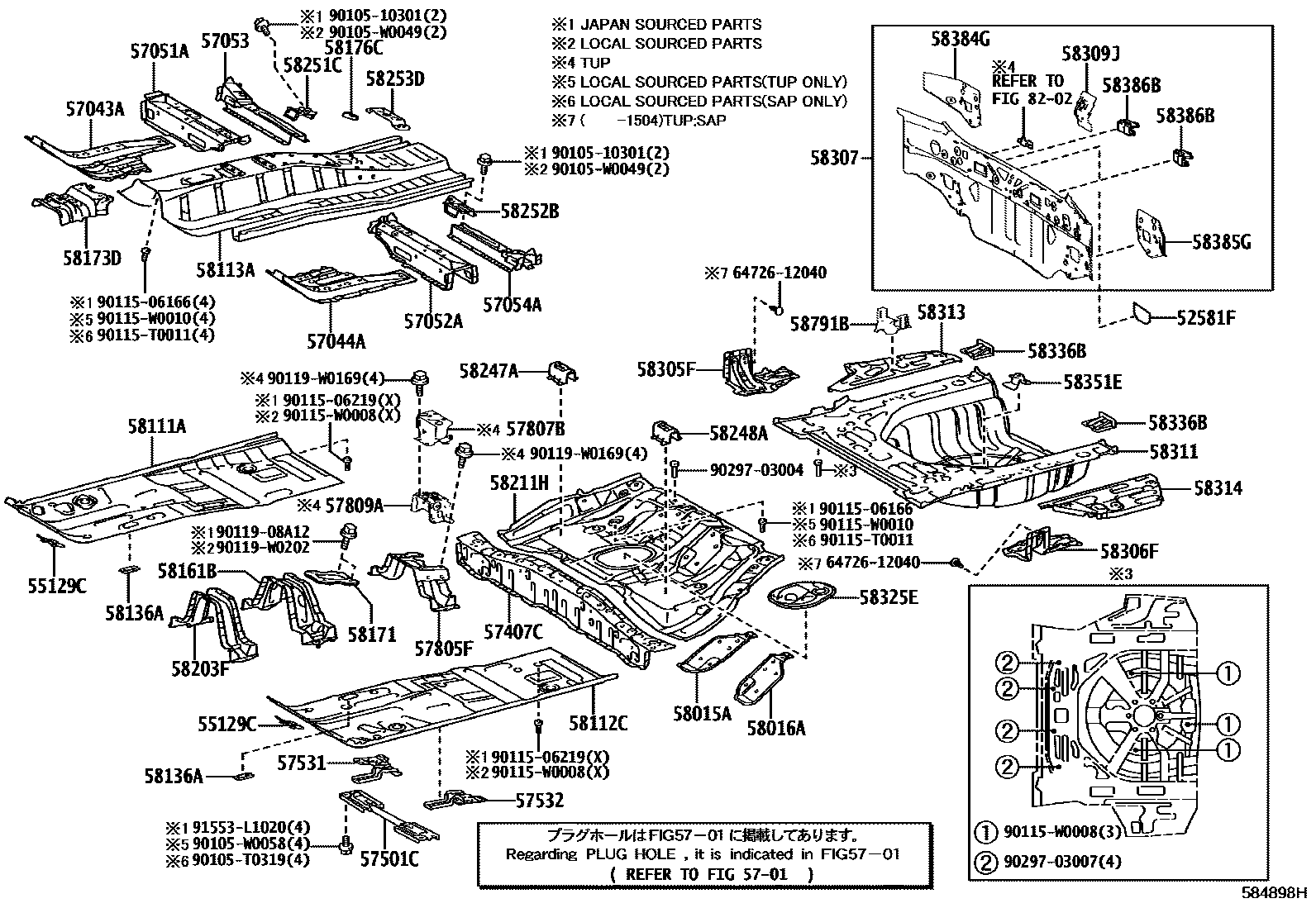 5801 — FLOOR PAN & LOWER BACK PANEL