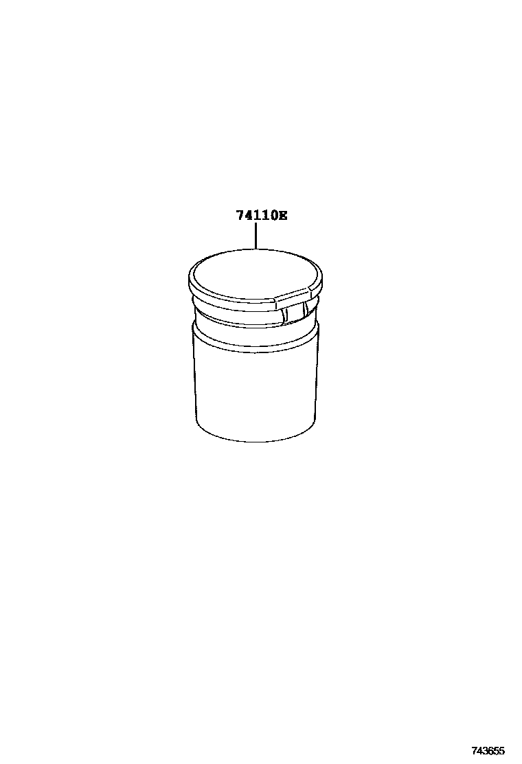 7404 — ASH RECEPTACLE