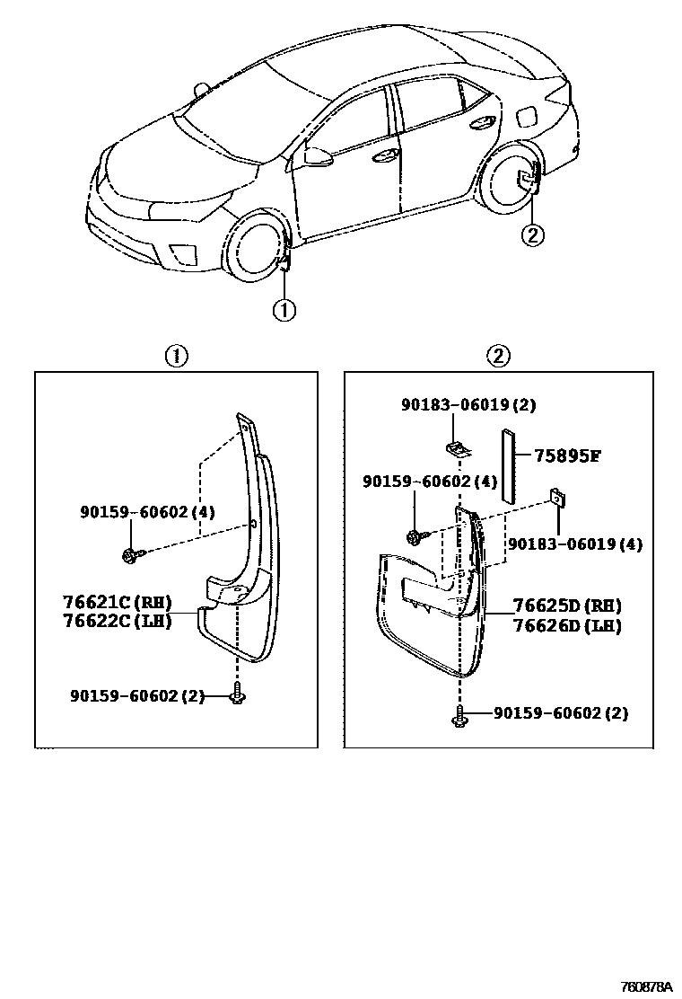 7601 — MUDGUARD & SPOILER
