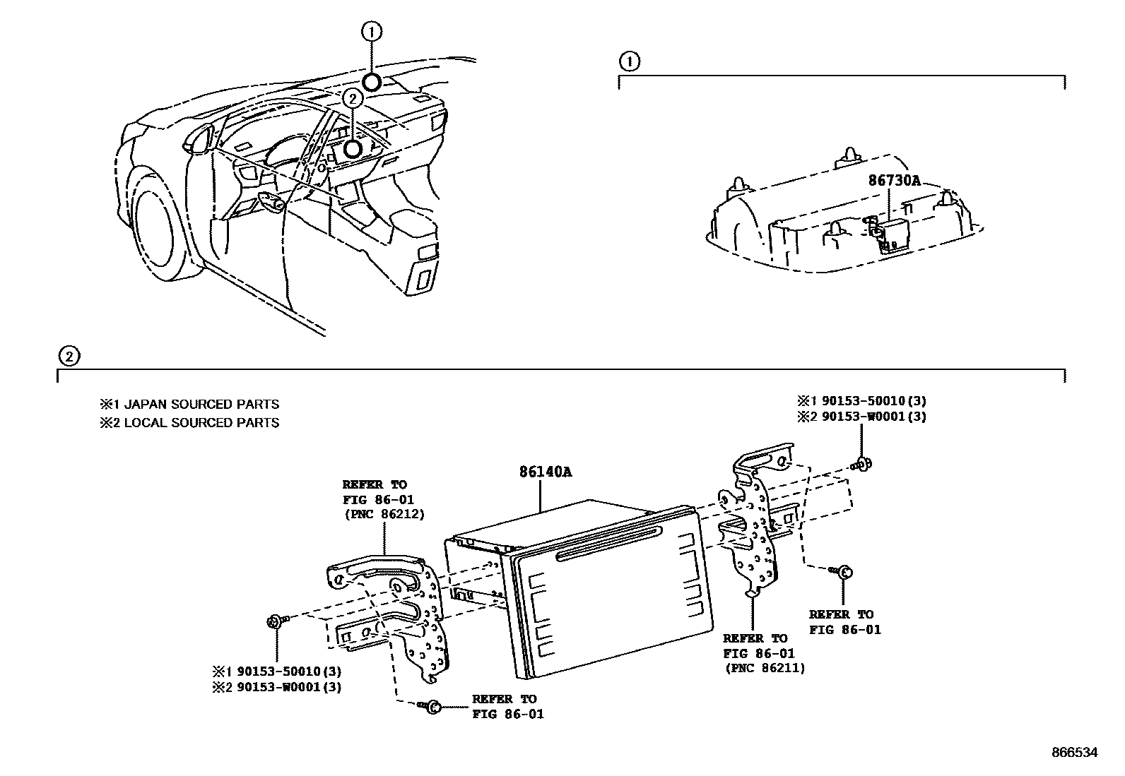 8603 — NAVIGATION & FRONT MONITOR DISPLAY