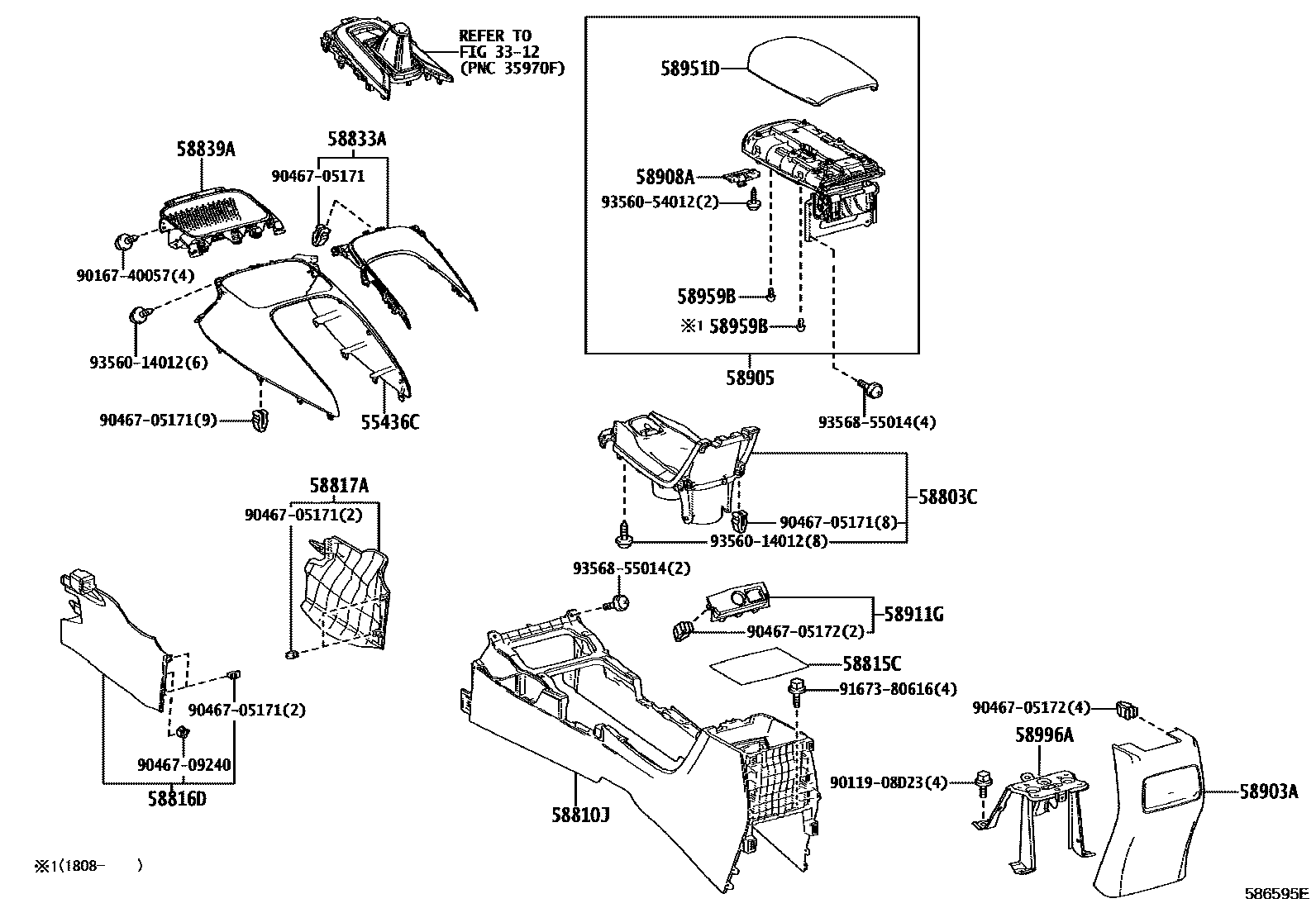 5806 — CONSOLE BOX & BRACKET
