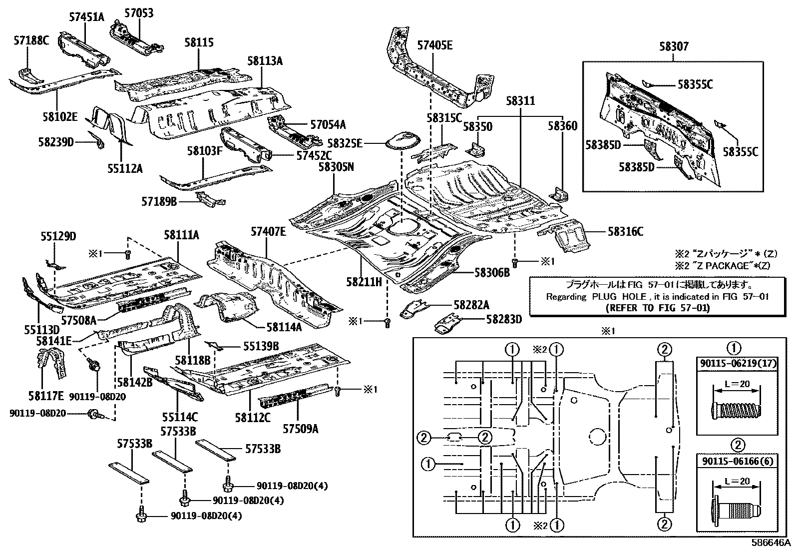 5801 — FLOOR PAN & LOWER BACK PANEL
