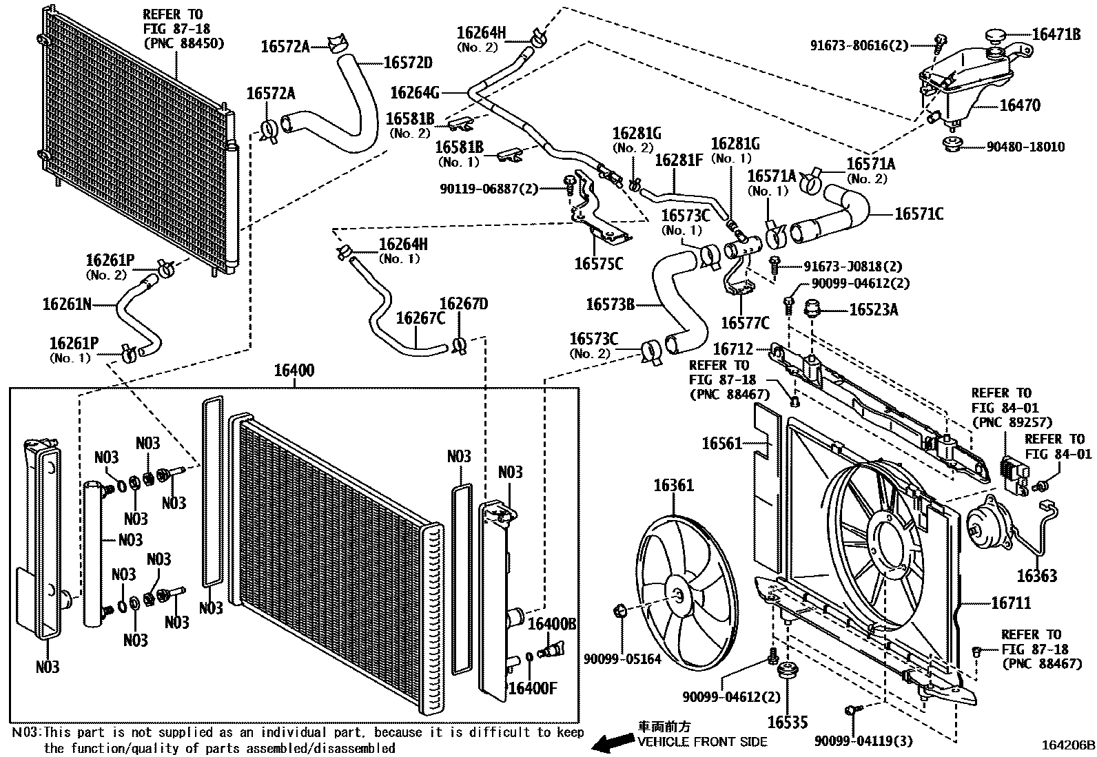 1603 — RADIATOR & WATER OUTLET