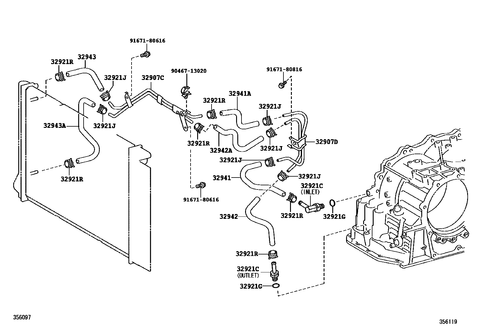 3514 — OIL COOLER & TUBE (ATM)