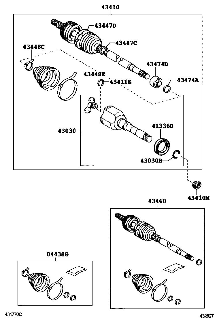 4302 — FRONT DRIVE SHAFT