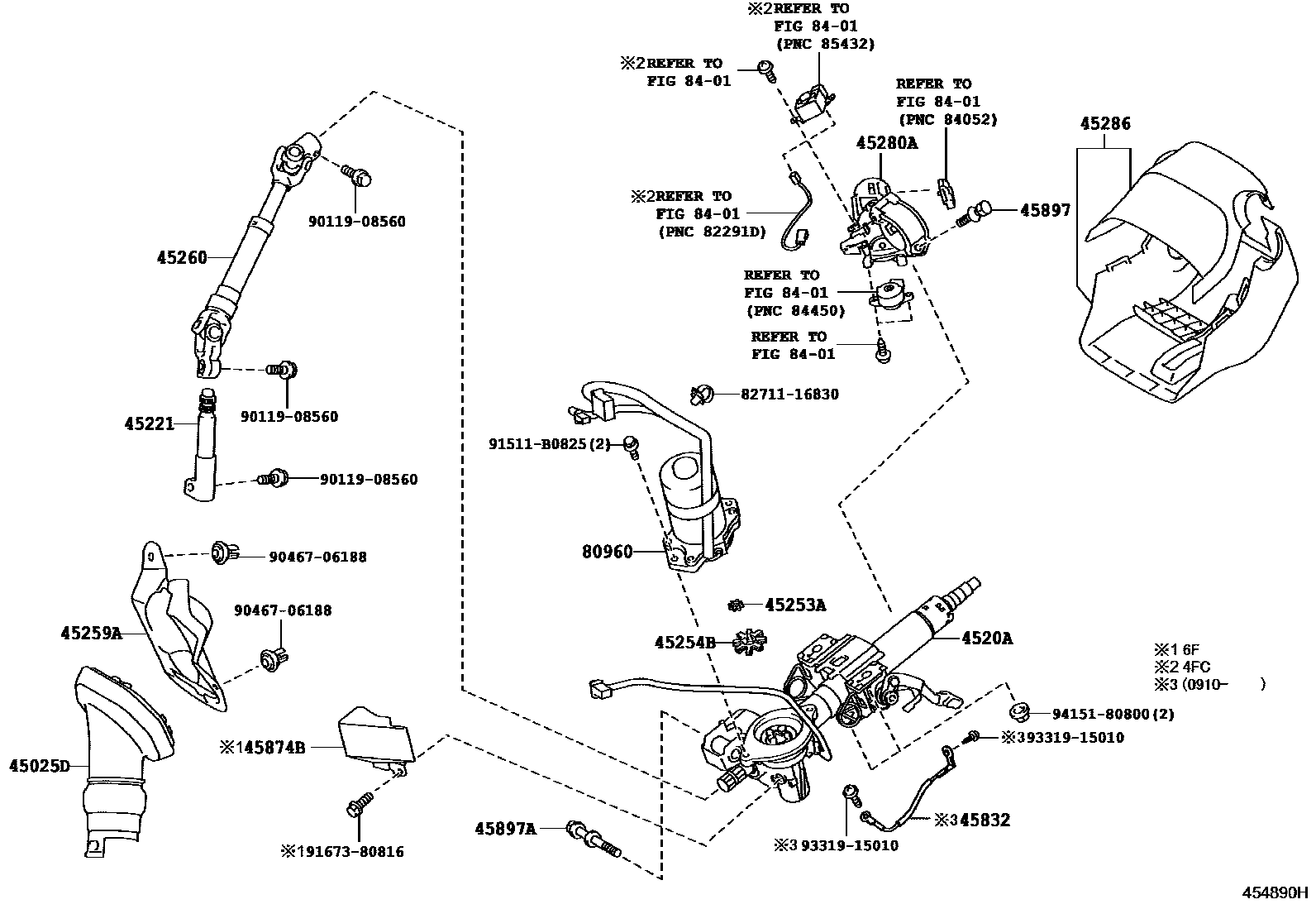 4501 — STEERING COLUMN & SHAFT
