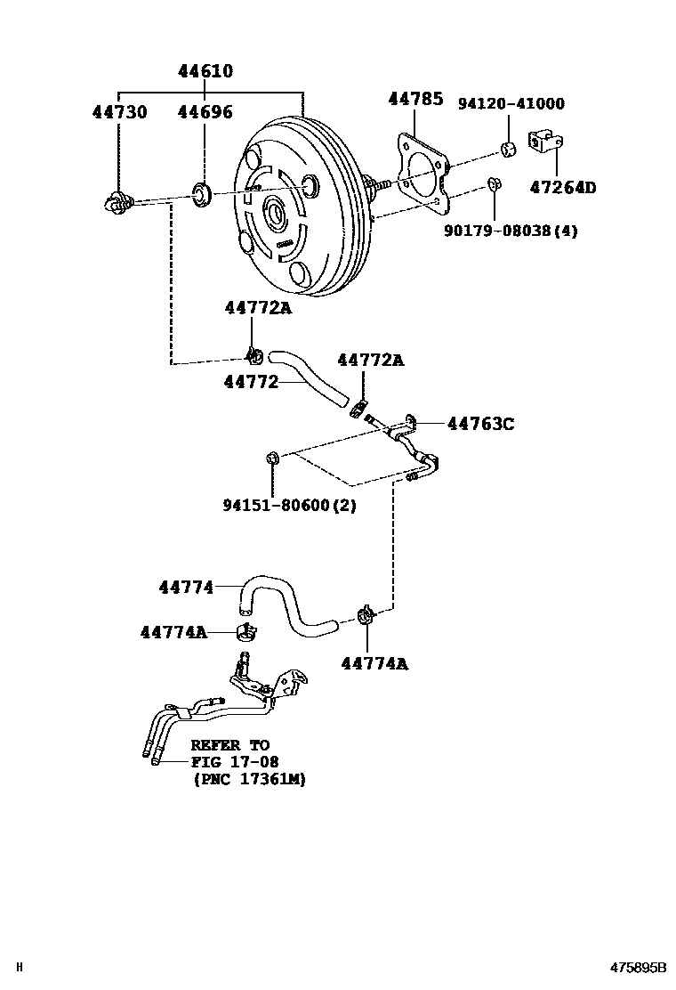 4703 — BRAKE BOOSTER & VACUUM TUBE