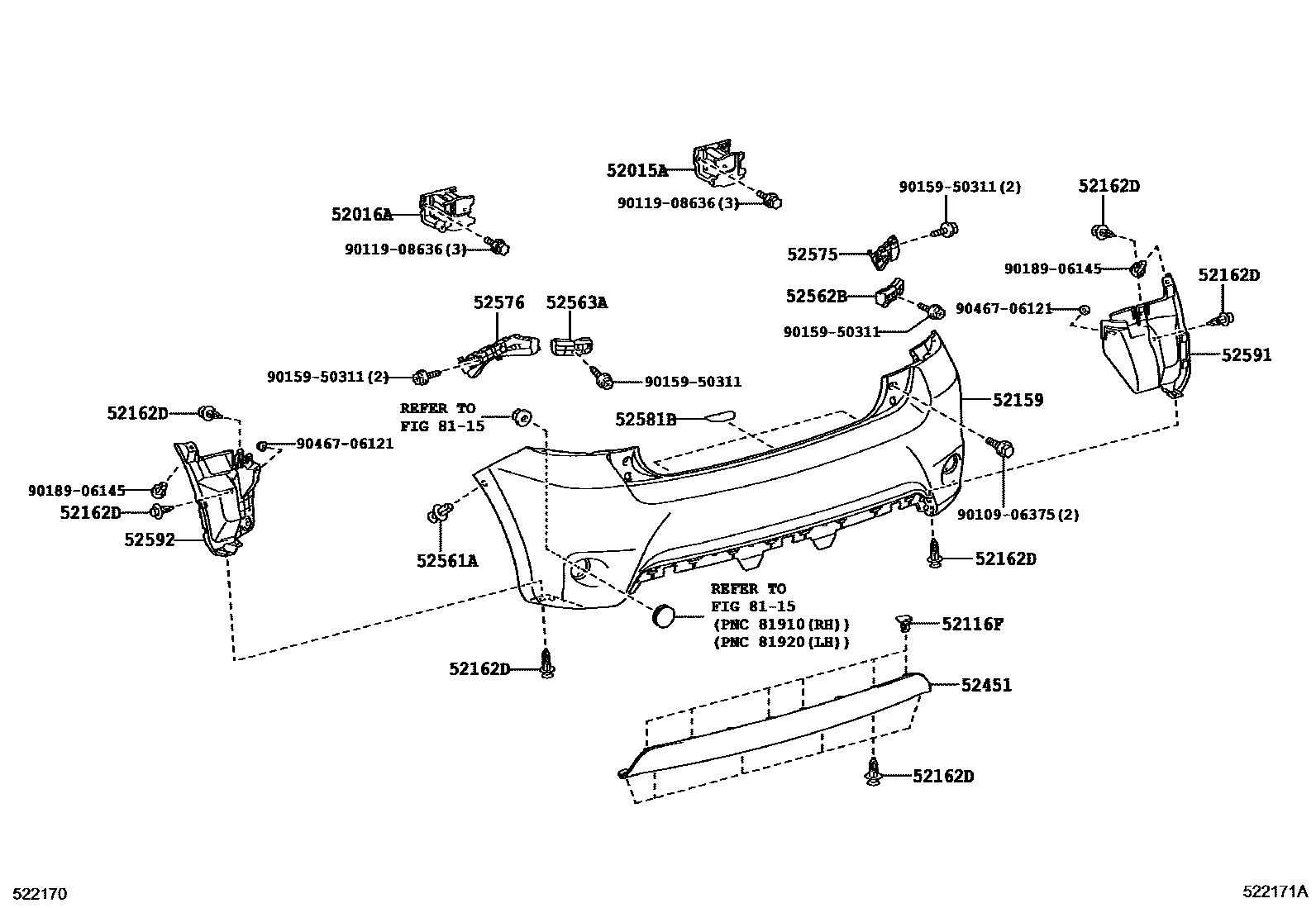 5202 — REAR BUMPER & BUMPER STAY