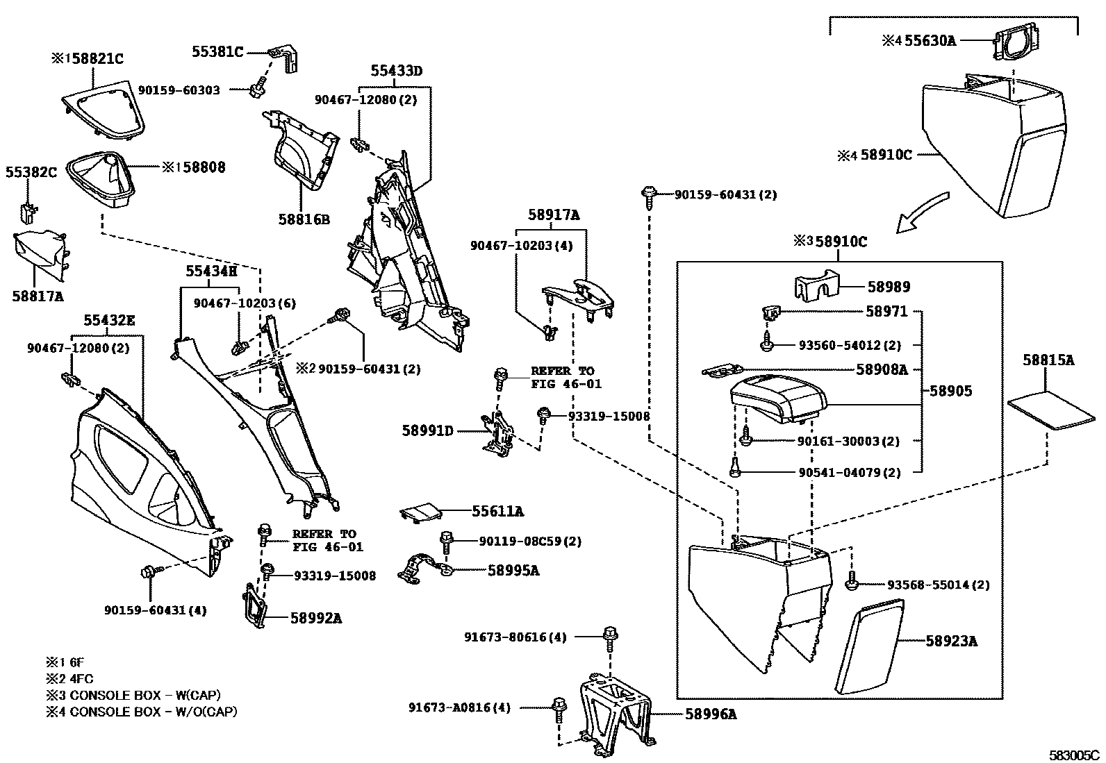 5806 — CONSOLE BOX & BRACKET