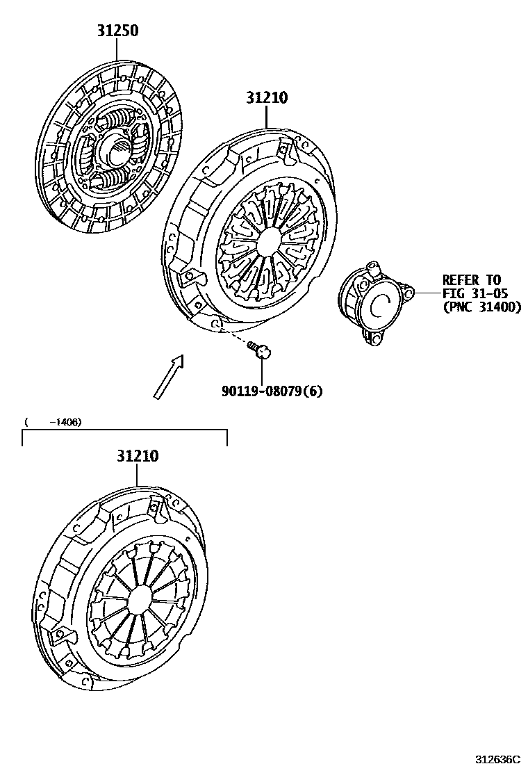 3101 — CLUTCH & RELEASE FORK