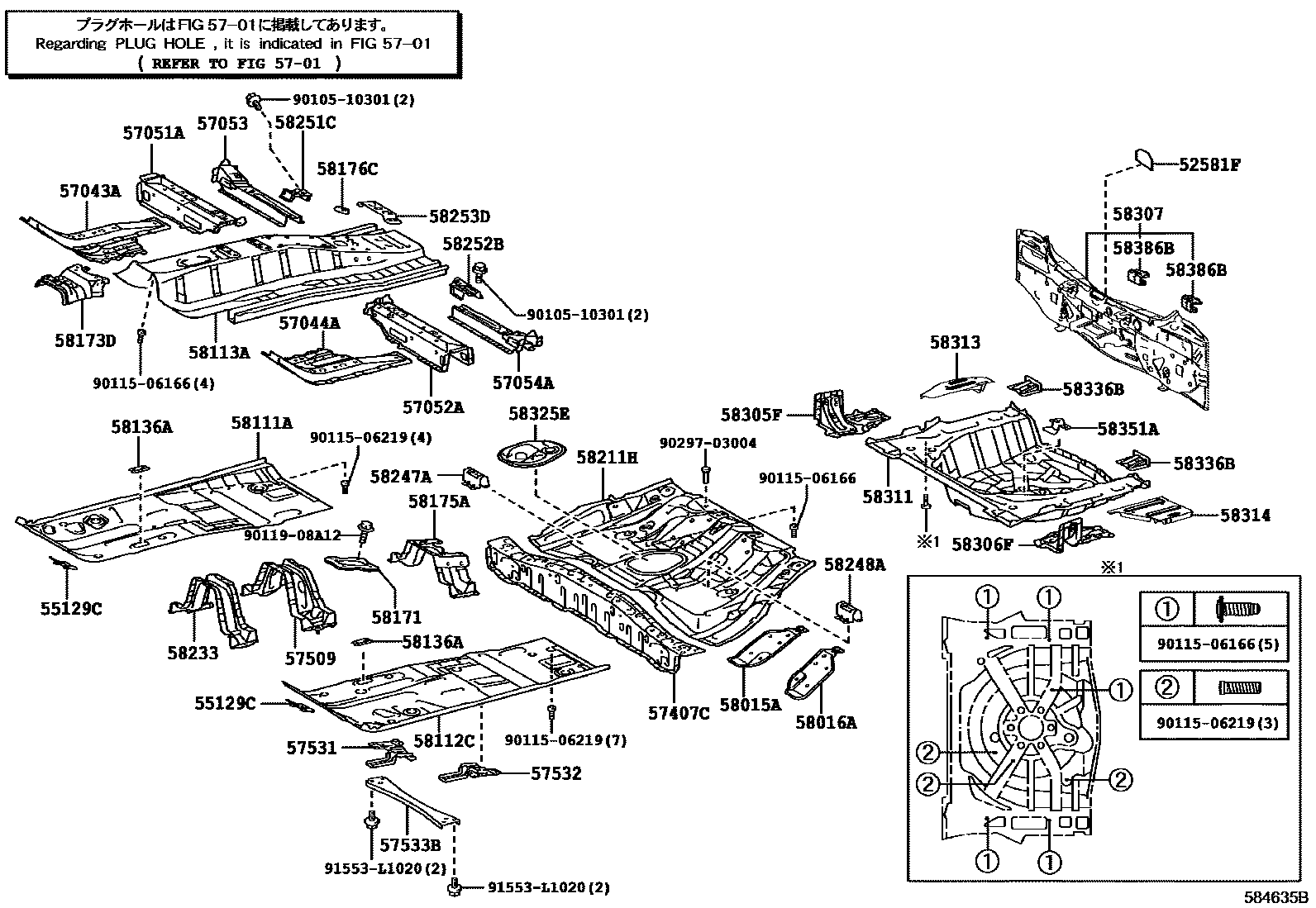 5801 — FLOOR PAN & LOWER BACK PANEL
