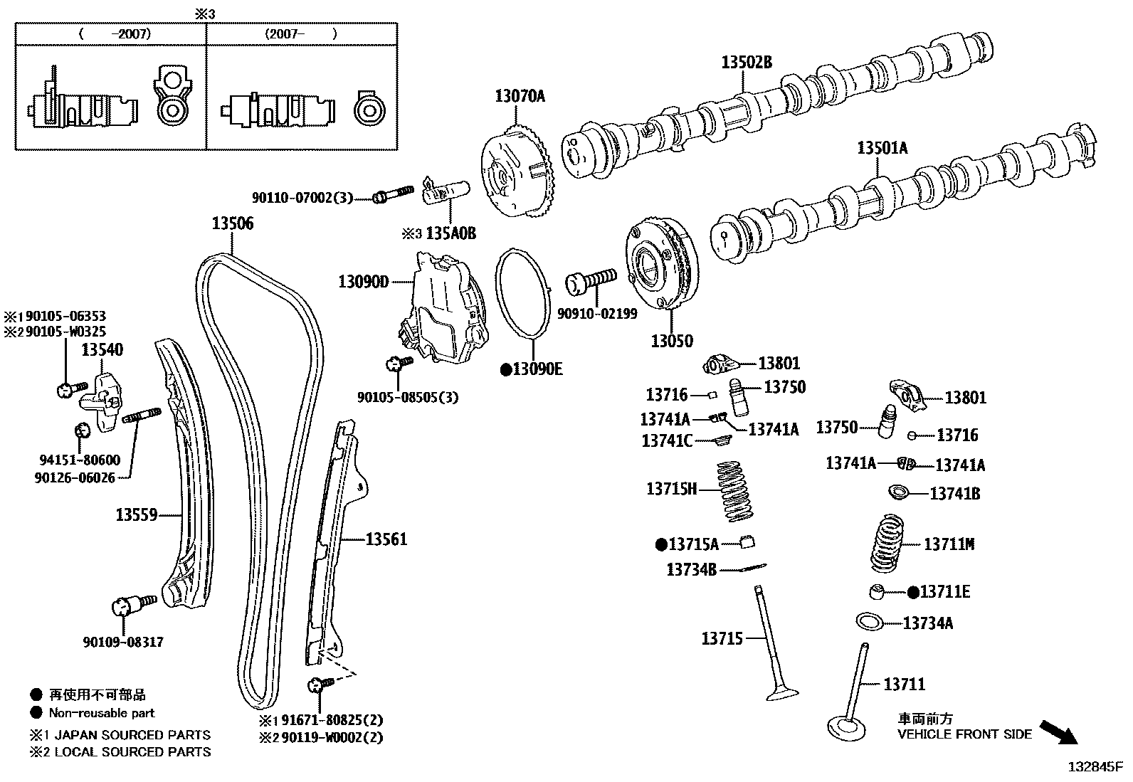 1302 — CAMSHAFT & VALVE