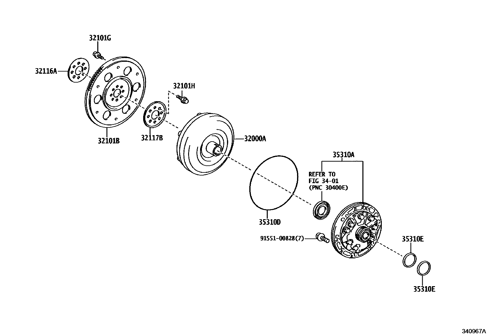 3402 — TORQUE CONVERTER, FRONT OIL PUMP(CVT)