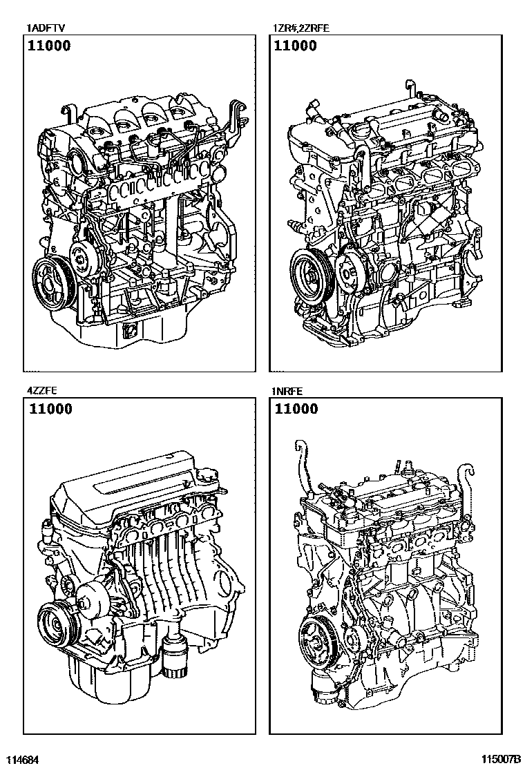 1101 — PARTIAL ENGINE ASSEMBLY