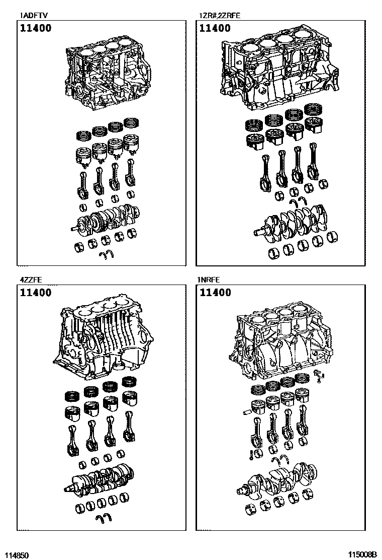1102 — SHORT BLOCK ASSEMBLY