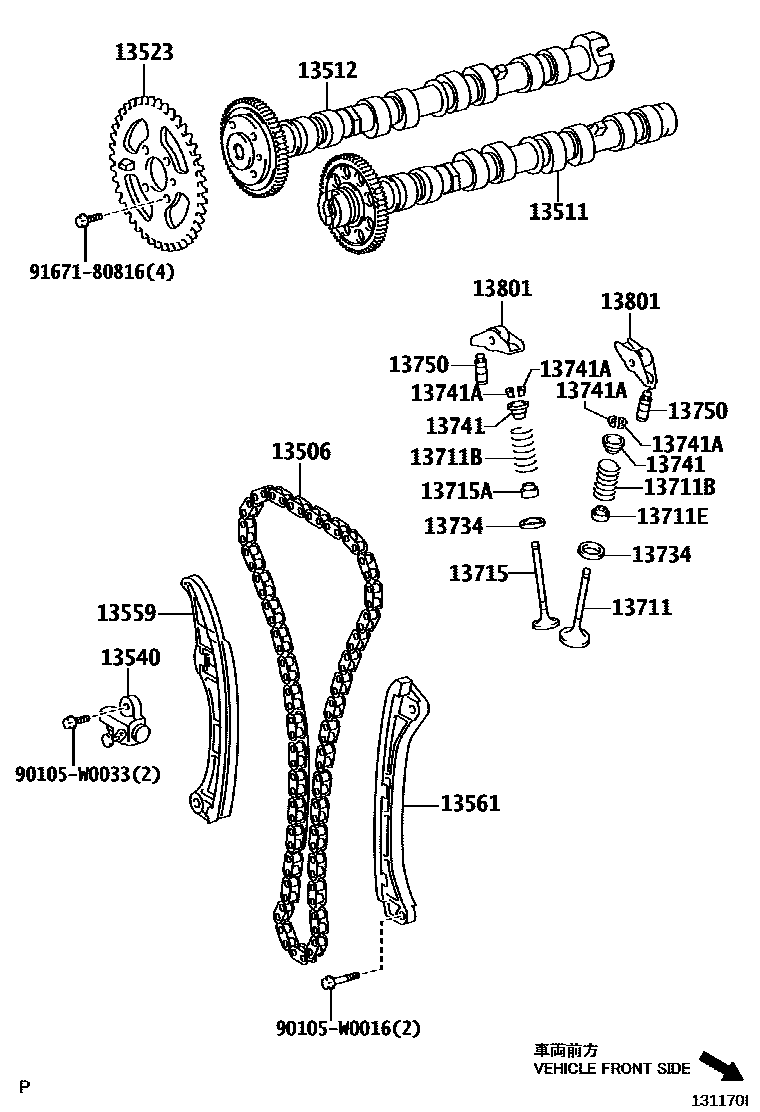 1302 — CAMSHAFT & VALVE