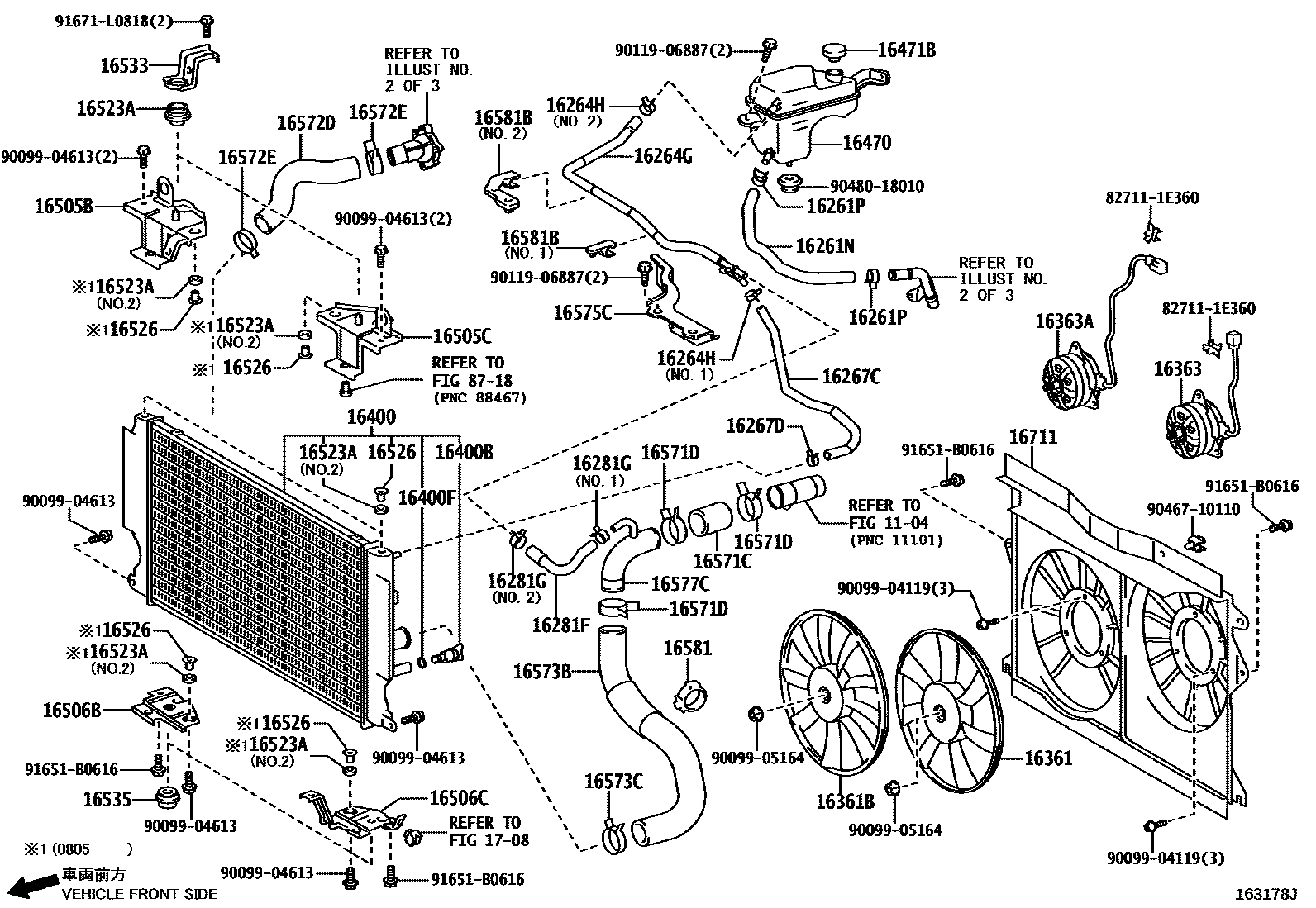 1603 — RADIATOR & WATER OUTLET
