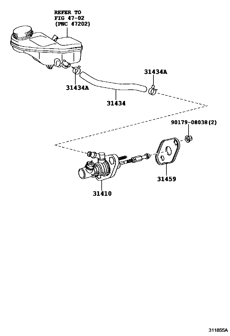 3103 — CLUTCH MASTER CYLINDER
