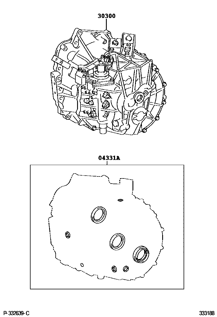 3301 — TRANSAXLE OR TRANSMISSION ASSY & GASKET KIT (MTM)